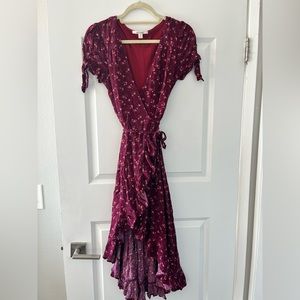 FRANCESCAS COLLECTION floral wrap dress